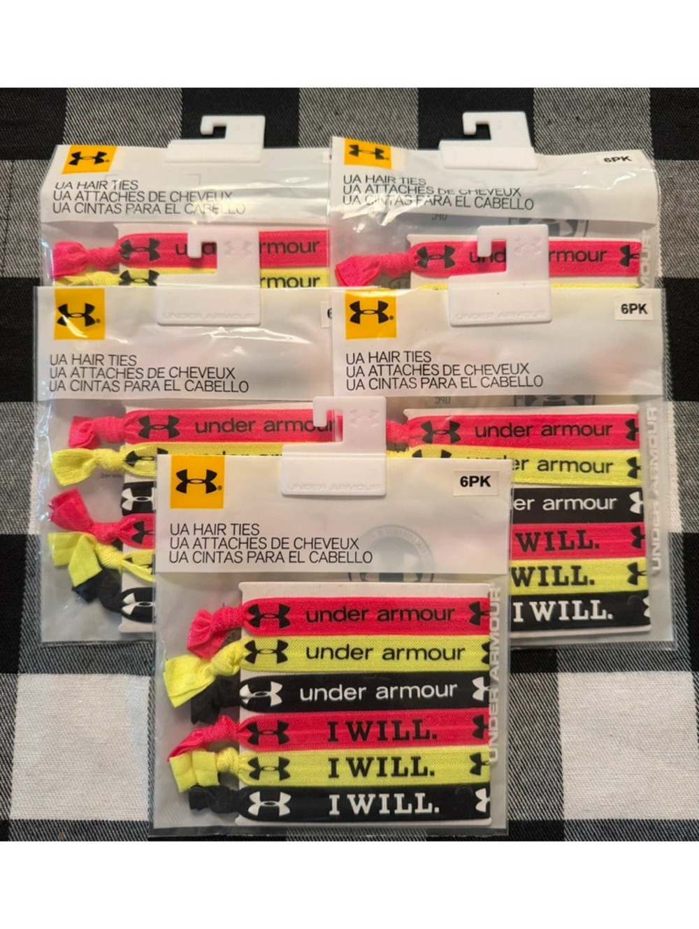 #42 Lot Of 5 Packs! Under Armour Hair Ties